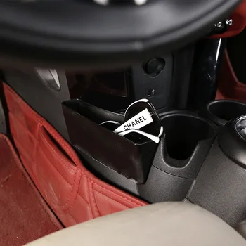 Su Bardağı Yan saklama kutusu İç Dişli Paneli ABS Konteyner Mini Cooper S JCW F54 F55 F56 F60 Countryman Aksesuarları