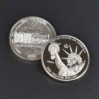 1 Trilyon Dolar Altın gümüş kaplama Amerika Birleşik Devletleri Koleksiyonu Metal Sikke