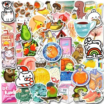 10/30/50 ADET Kawaii El Hesabı Sticker çocuk Sevimli Karikatür Hayvan Sticker Kaykay Çıkartması Bagaj Graffiti Çıkartmalar F5