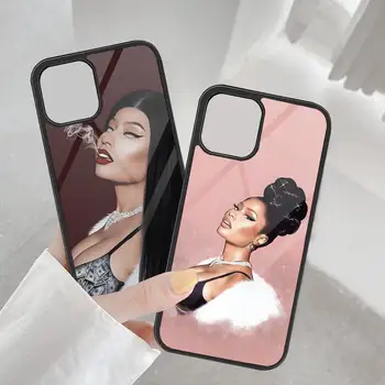 Kraliçe Nicki Minaj Telefon Kılıfı için iPhone 12Pro 14 13 12 11 Pro Max Mini 7 8 Artı X Xs XR SE2020 Sert Kaliteli TPU Silikon Kapak