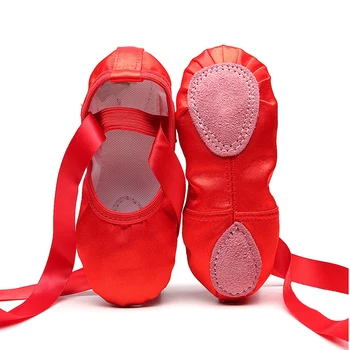 Kızlar Çocuklar Pointe Bale 4 İçin Ayakkabı Dans Terlik Balerin Uygulama Ayakkabı renk Bale Dansçı Profesyonel Ayakkabı