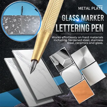 Metal Plaka Cam İşaretleyici Yazı Kalemi Kesmek için Sert Fayans Cam Kesici Metal Taş Alüminyum Gravür Araçları Alüminyum Alaşımlı Kalem